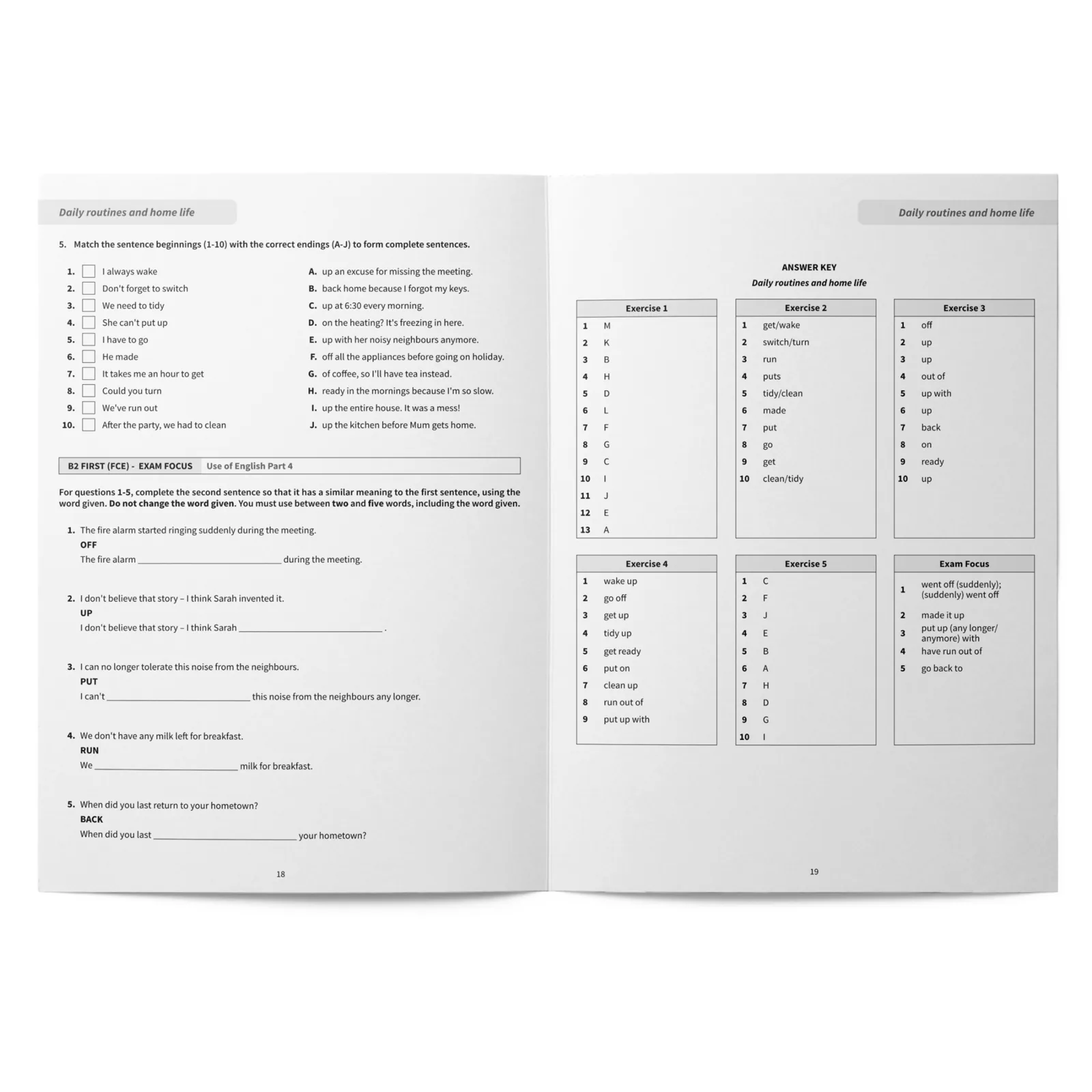 Phrasal Verbs B2: Master Essential Phrasal Verbs for FCE Through Topic-Based Exercises: imagen 4