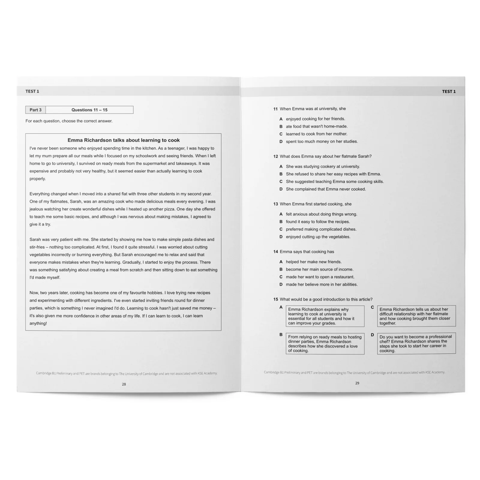 Reading B1: The Ultimate B1 Reading Guide & 10 B1 Reading Tests with Answers: imagen 5