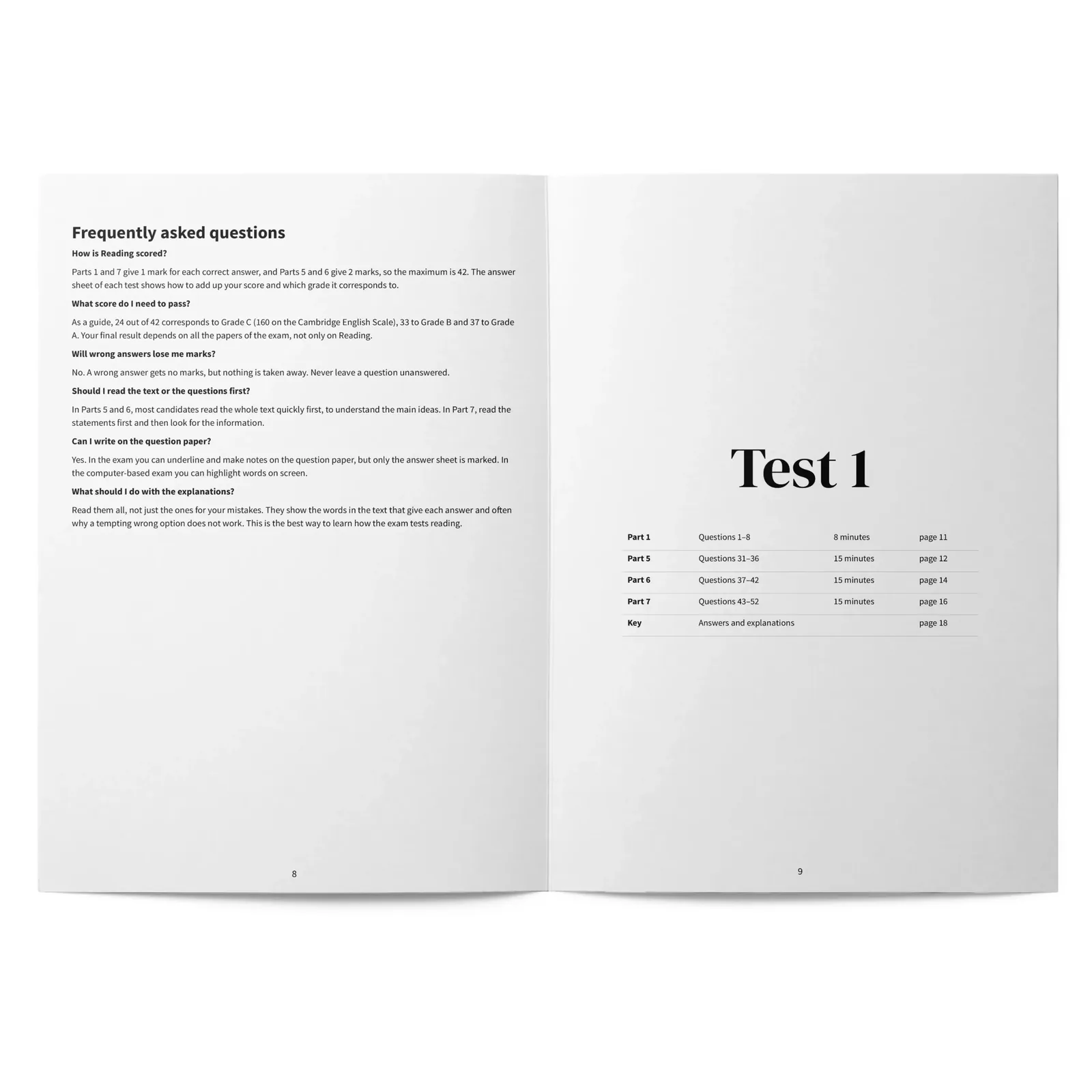 Reading B2: 10 Reading Tests for Cambridge B2 First (FCE): páginas interiores (1)