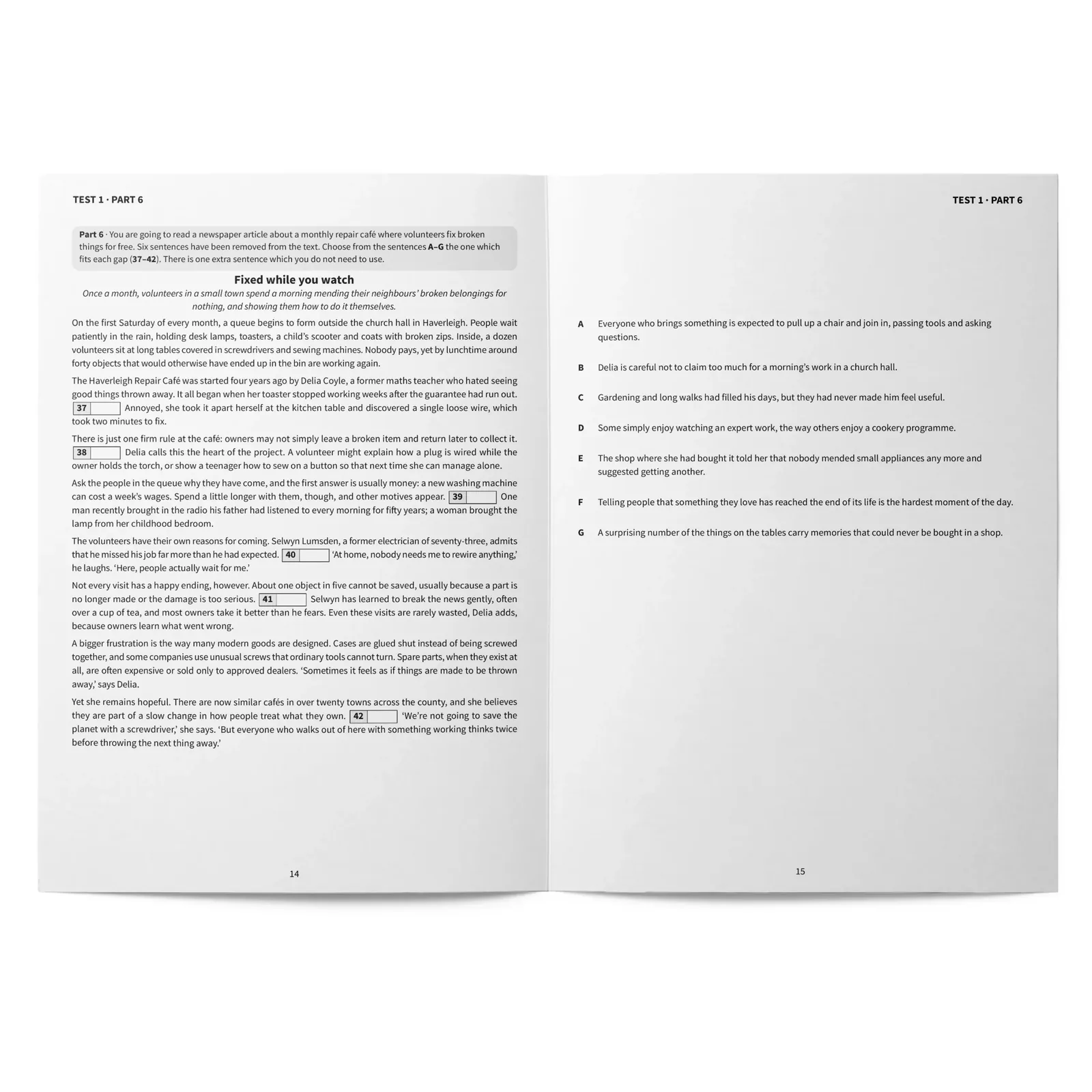 Reading B2: 10 Reading Tests for Cambridge B2 First (FCE): páginas interiores (4)