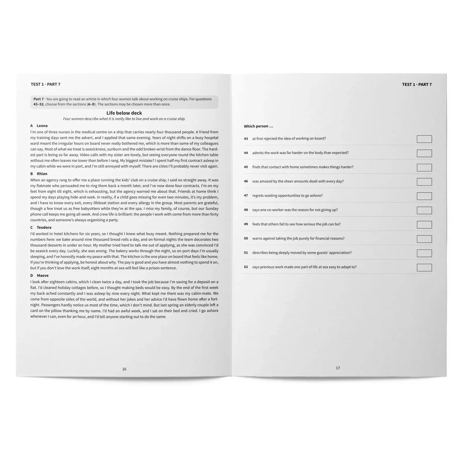 Reading B2: 10 Reading Tests for Cambridge B2 First (FCE): páginas interiores (5)