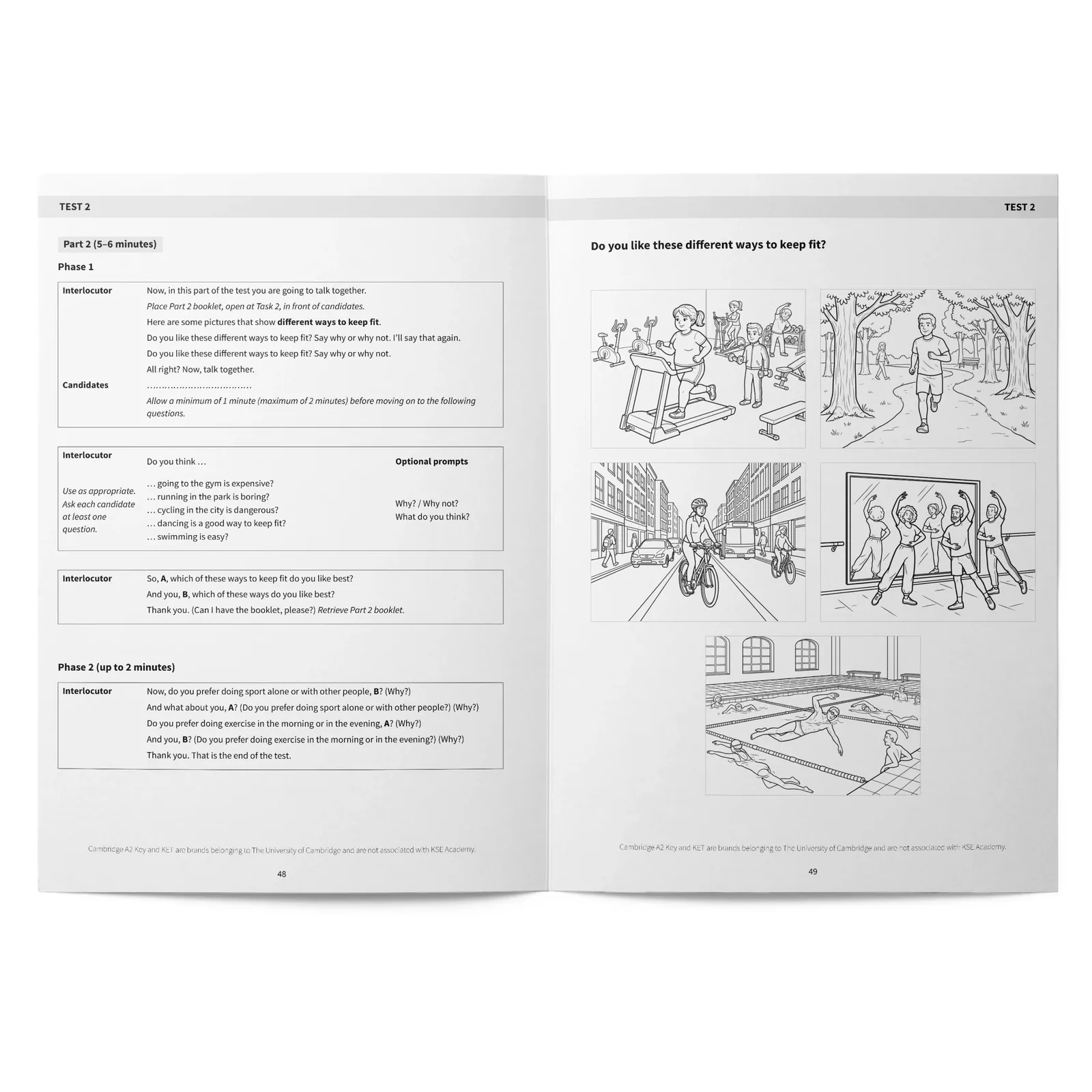 Speaking A2: The Ultimate KET Speaking Guide for A2 Cambridge & 10 Practice Tests: páginas interiores (2)
