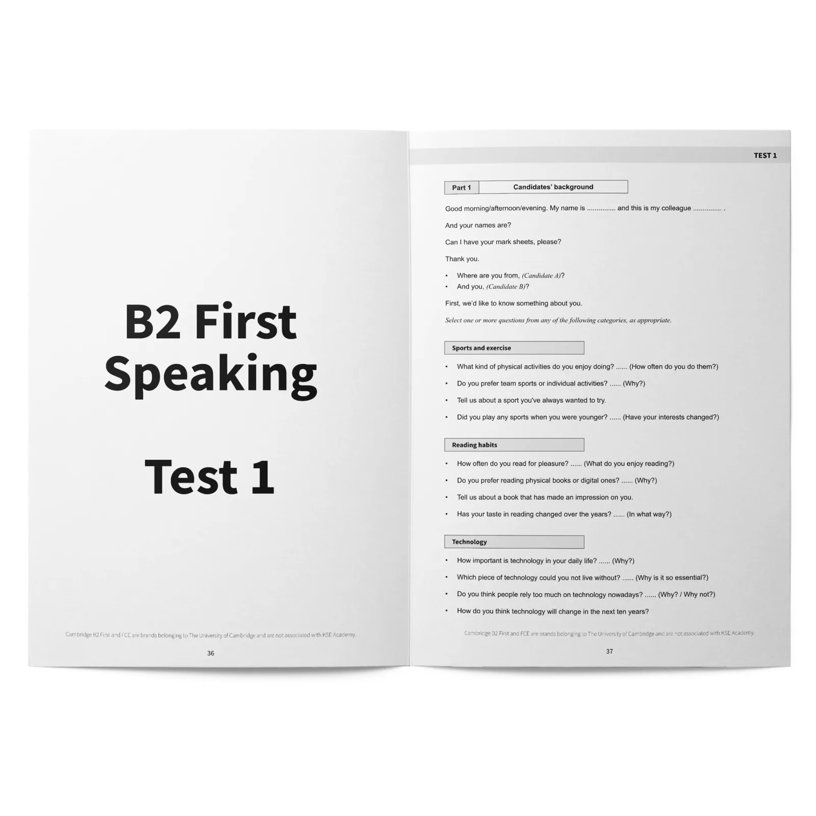 Speaking B2: The Ultimate FCE Speaking Guide for B2 Cambridge & 10 Practice Tests: imagen 3