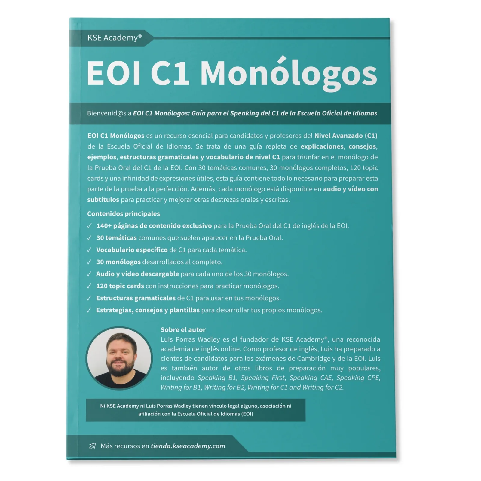 EOI C1 Monólogos: Guía para el Speaking del C1 de la Escuela Oficial de Idiomas: imagen 2