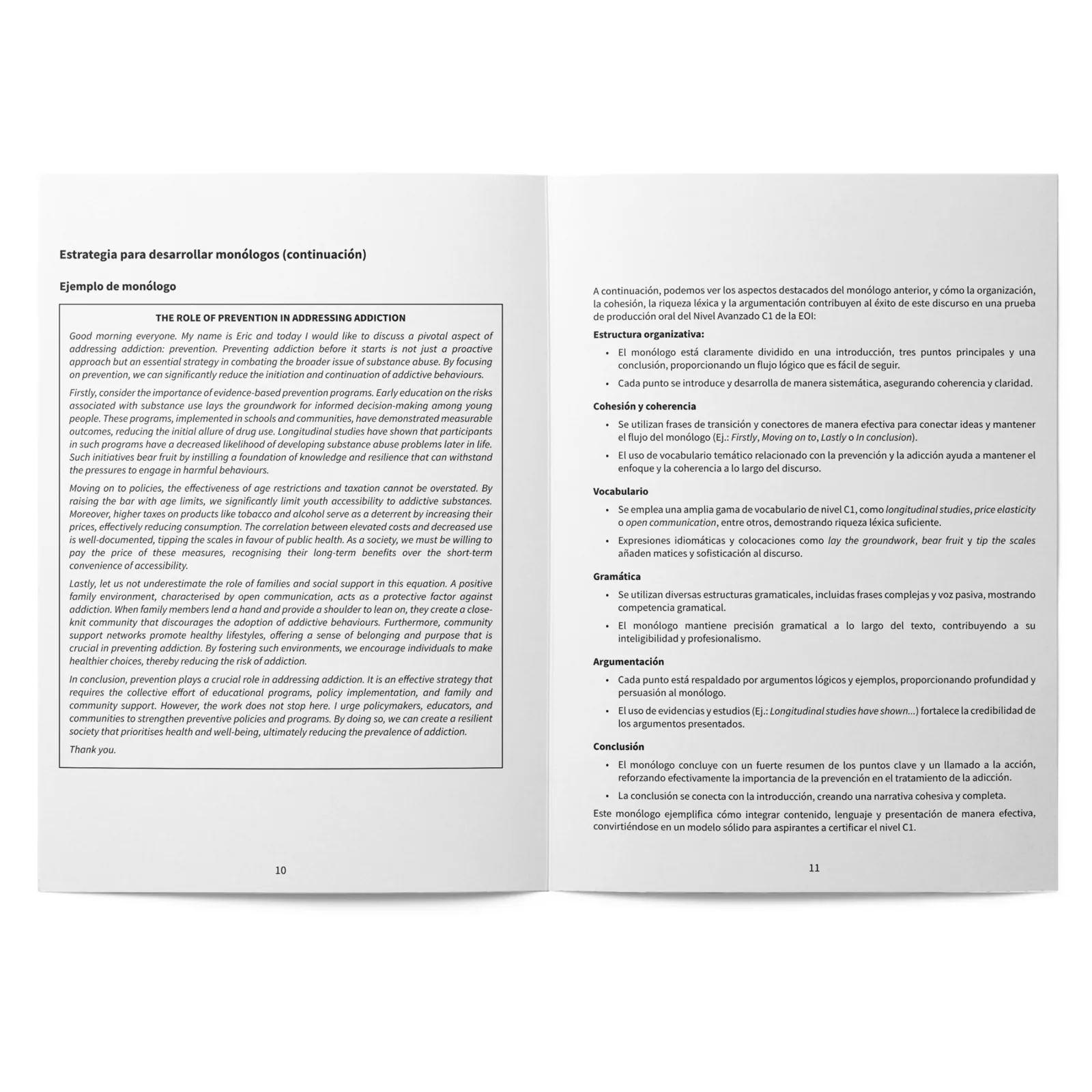 EOI C1 Monólogos: Guía para el Speaking del C1 de la Escuela Oficial de Idiomas: imagen 5