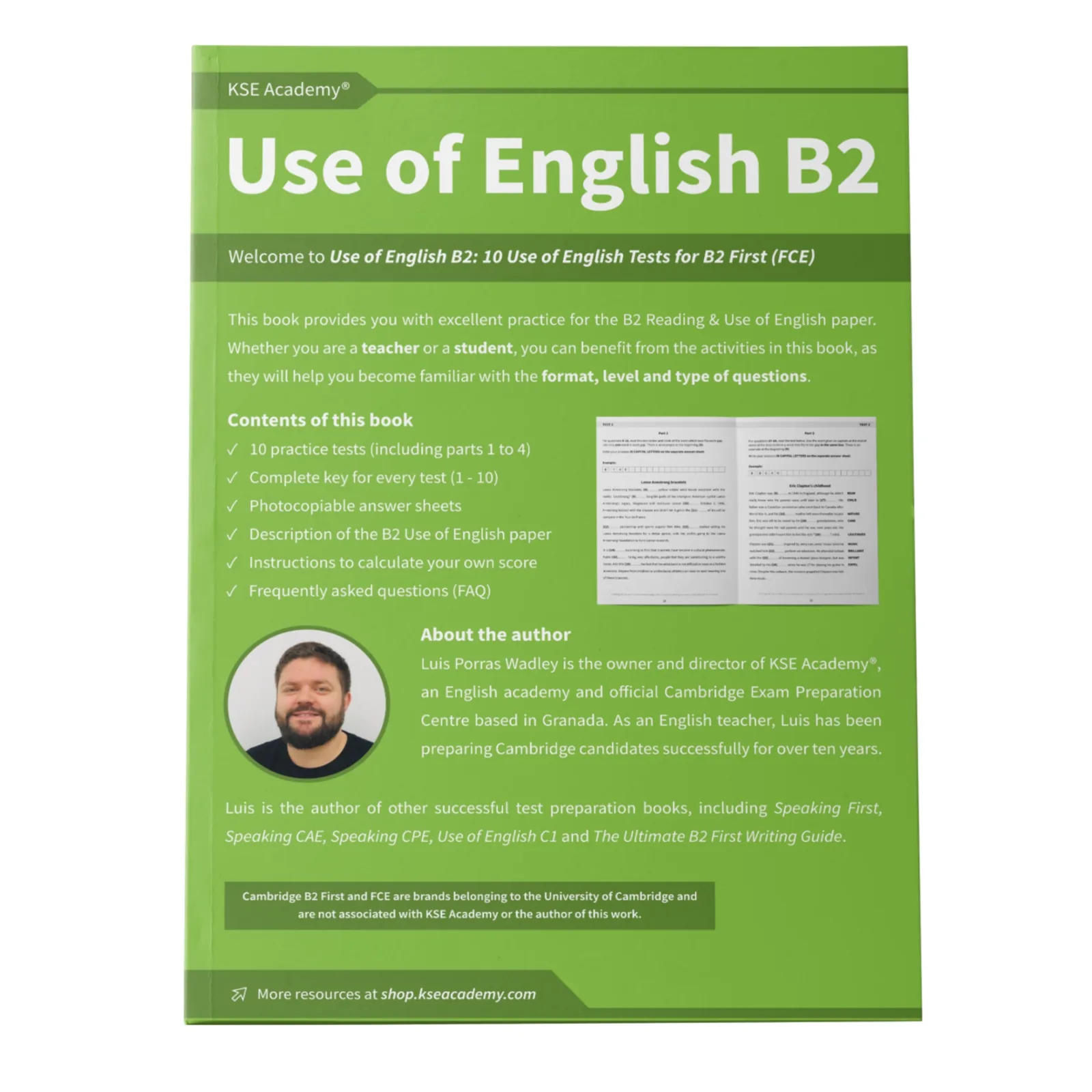 Use of English B2: 10 Use of English Tests for B2 First (FCE): imagen 2