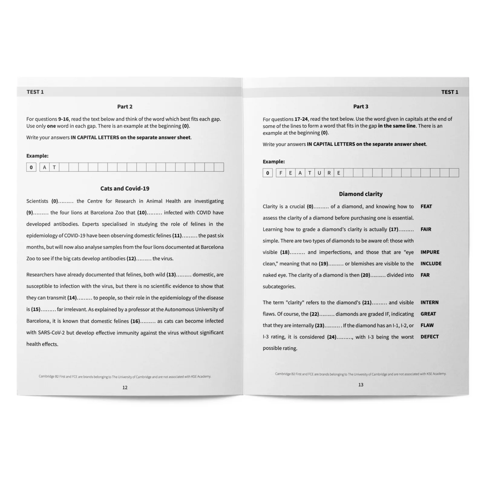 Use of English B2: 10 Use of English Tests for B2 First (FCE): imagen 4