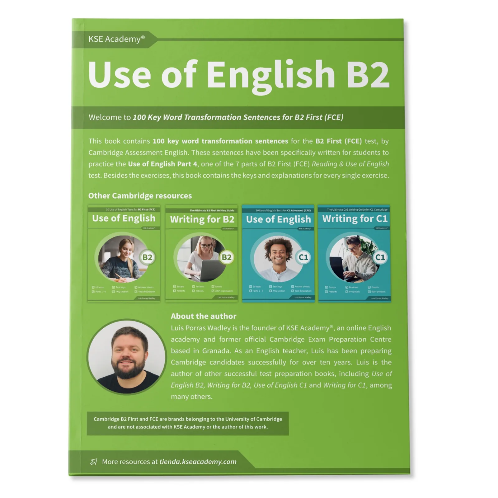 Use of English B2 Part 4: 100 Key Word Transformation Sentences: imagen 2