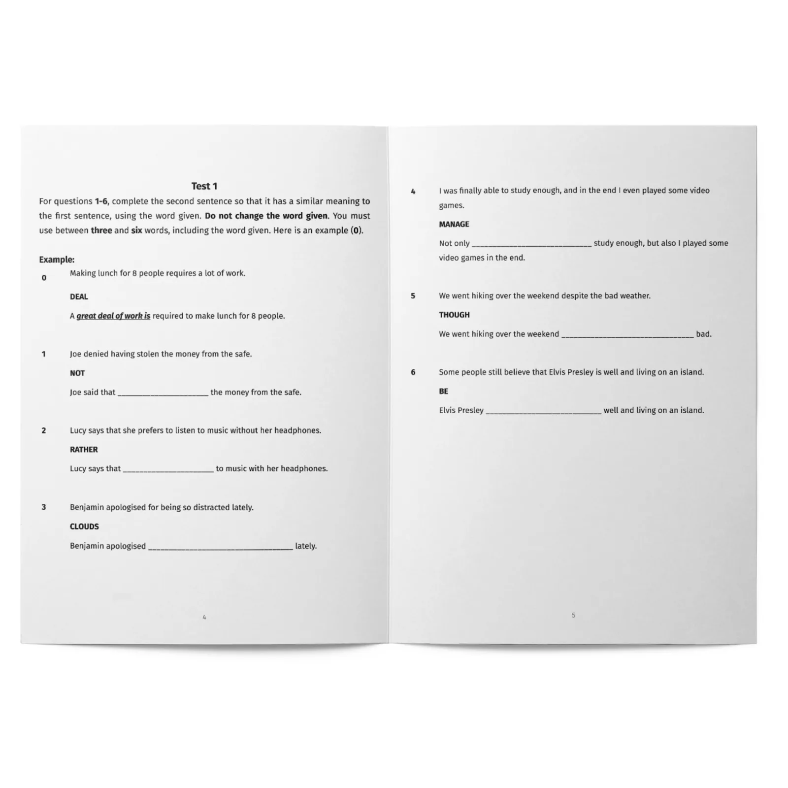 Use of English C1: 100 Key Word Transformation Sentences: imagen 4