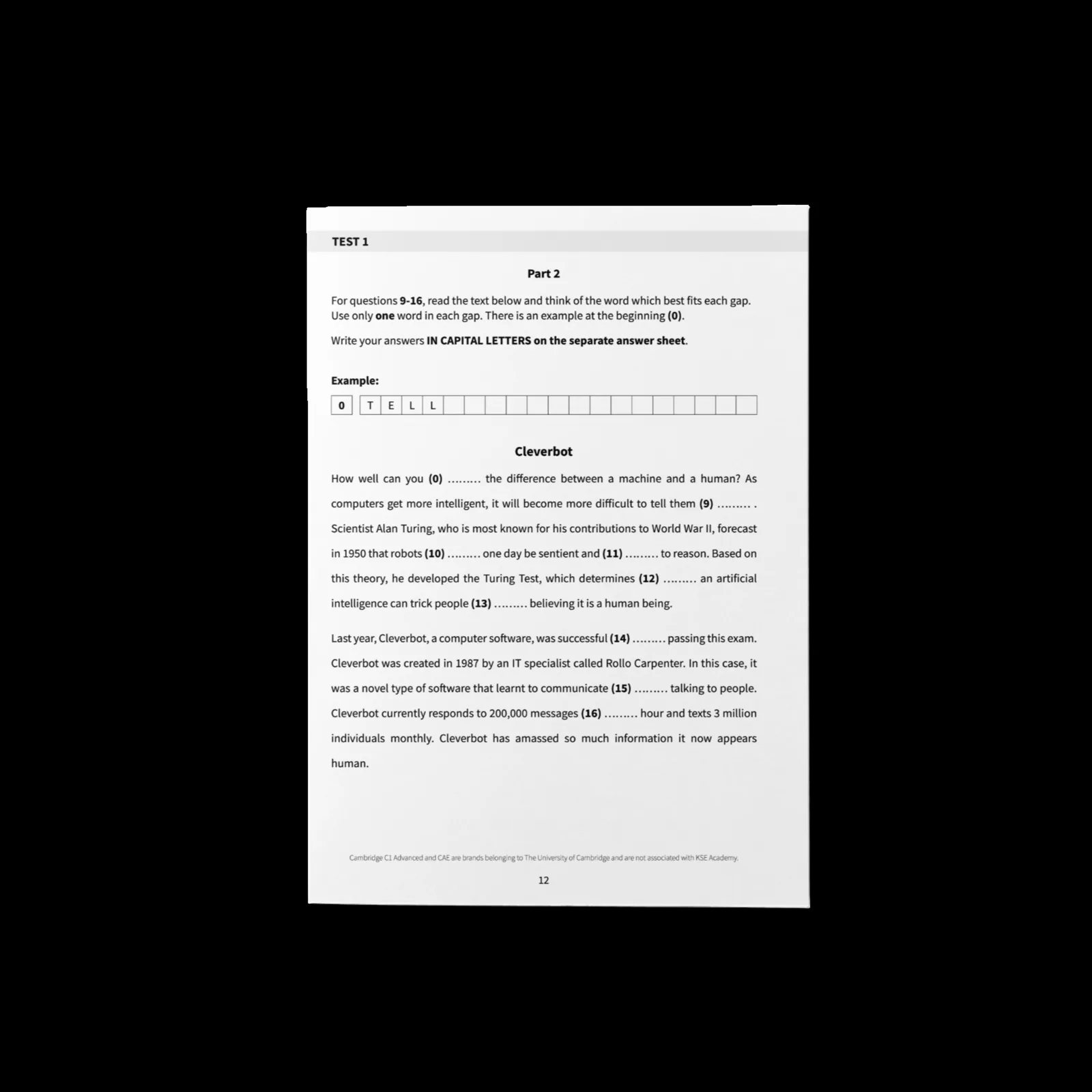 Use of English C1: 10 Use of English Tests for C1 Advanced (CAE): imagen 4
