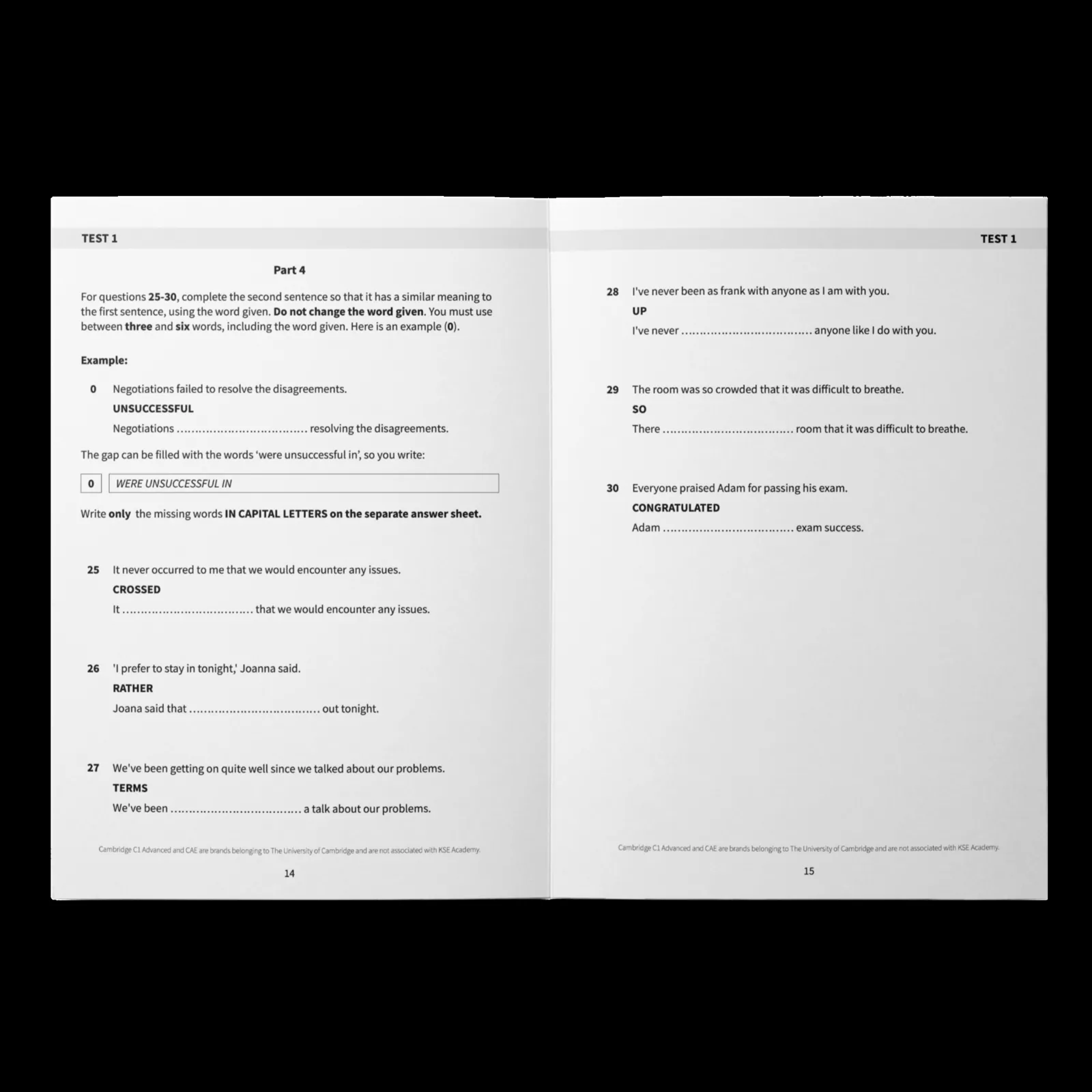 Use of English C1: 10 Use of English Tests for C1 Advanced (CAE): imagen 6