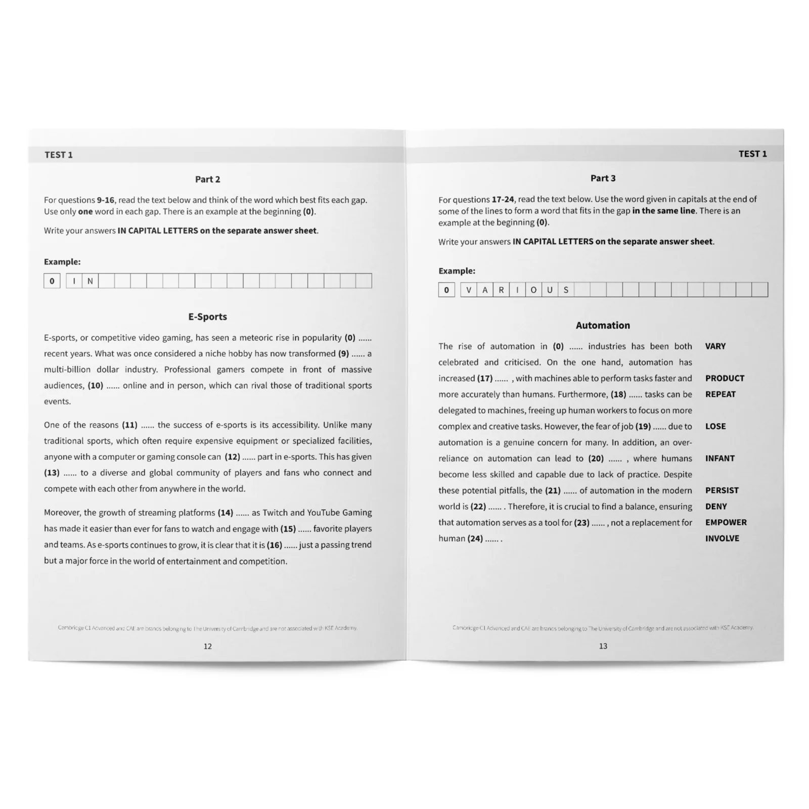 Use of English C1: 10 Use of English Tests for C1 Advanced (CAE) - Vol. 2: imagen 4