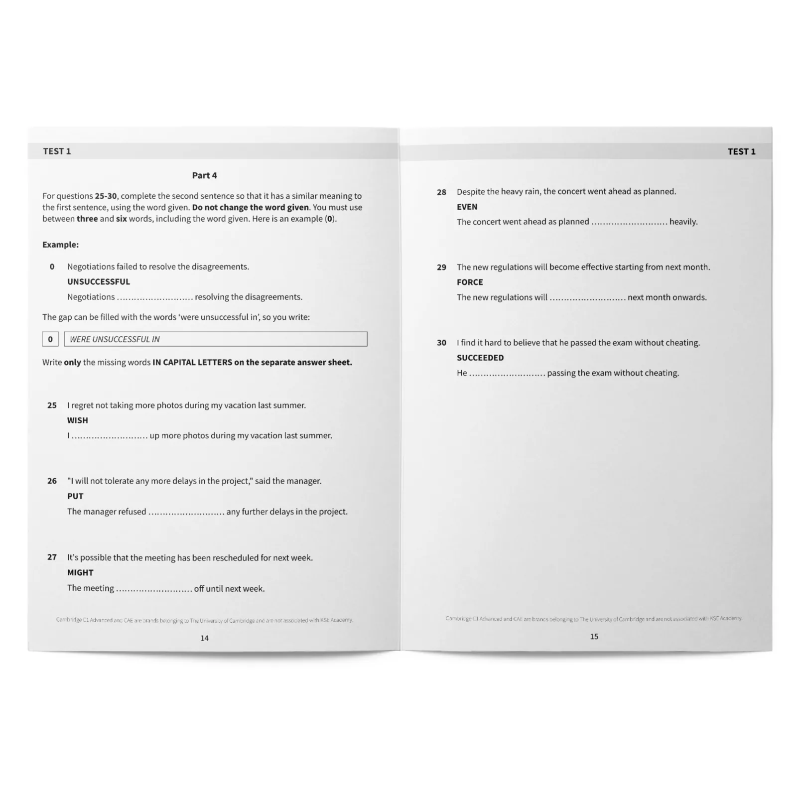 Use of English C1: 10 Use of English Tests for C1 Advanced (CAE) - Vol. 2: imagen 5