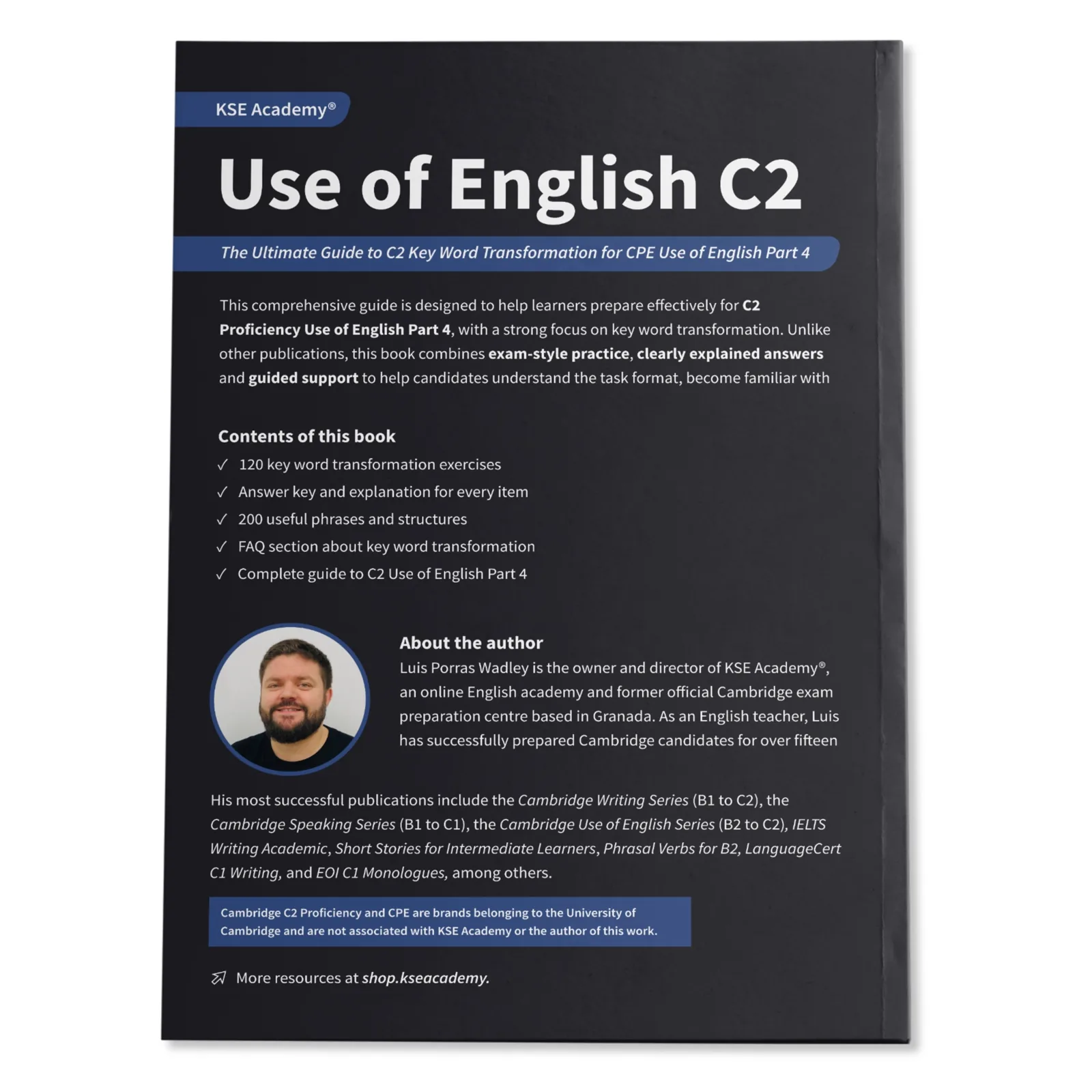 Use of English C2 Part 4: 120 Key Word Transformation Exercises: imagen 2