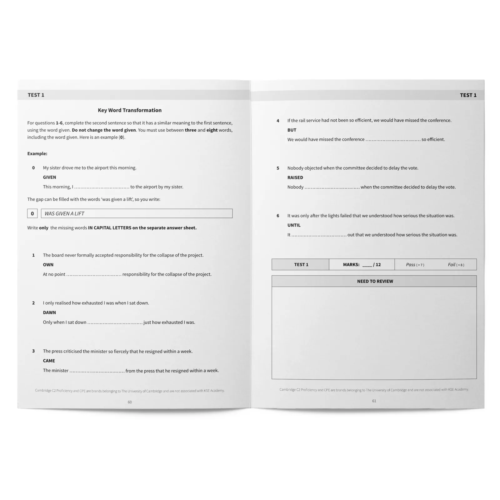 Use of English C2 Part 4: 120 Key Word Transformation Exercises: imagen 6