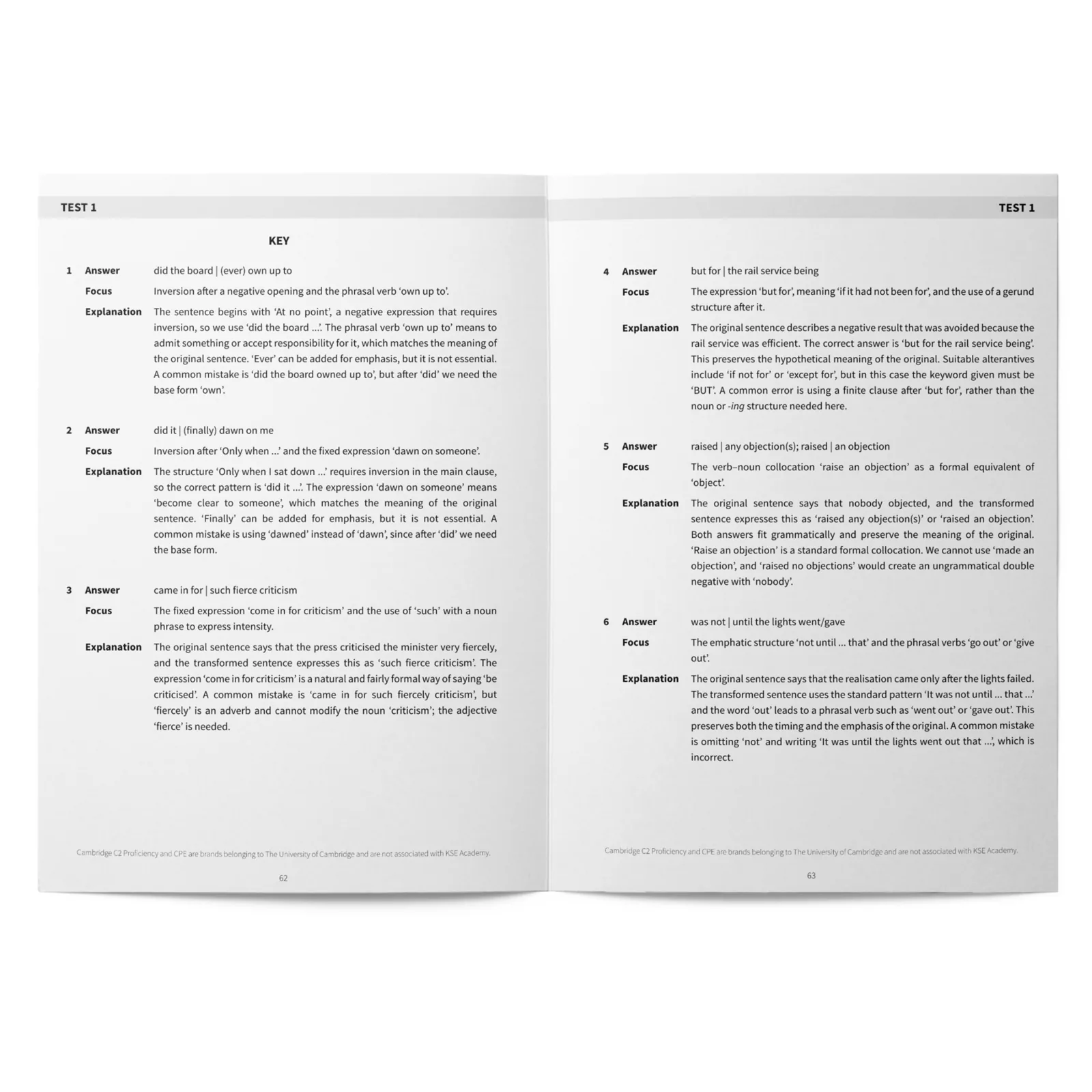 Use of English C2 Part 4: 120 Key Word Transformation Exercises: imagen 7