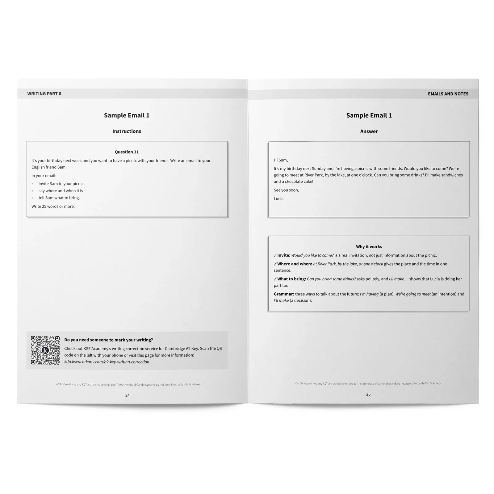 Writing A2: The Ultimate KET Writing Guide for A2 Cambridge: páginas interiores (1)