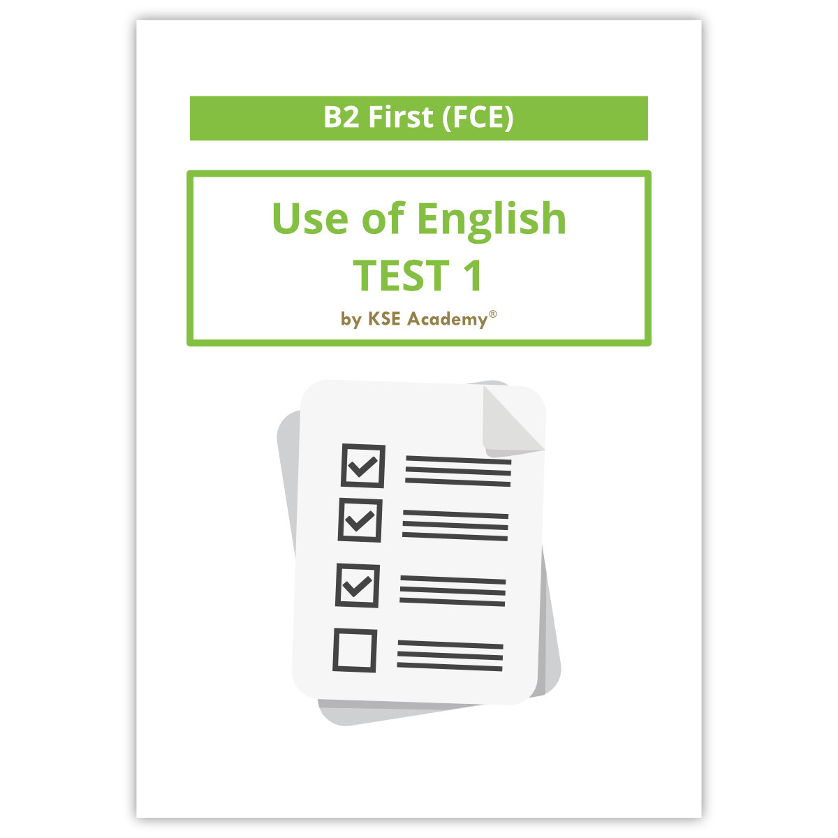 B2 Fce Use Of English Test 1 Cover