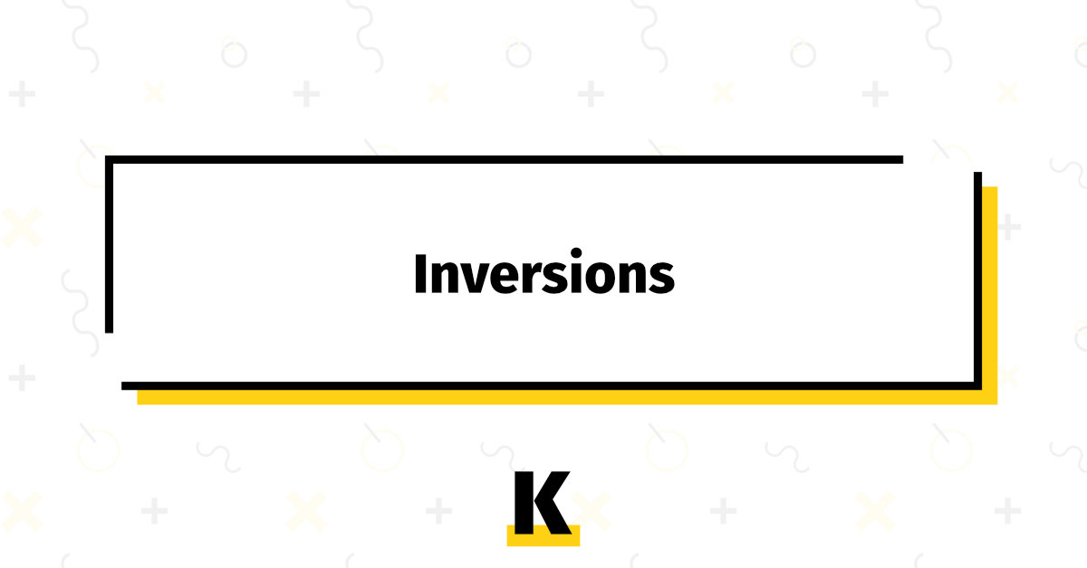 Inversions In English Grammar Kse Academy