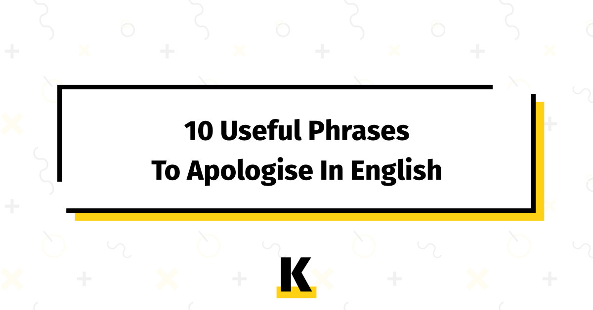 phrases apologise english