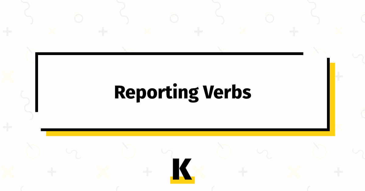 Reporting Verbs